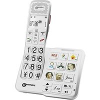 Neuwertig] Geemarc Amplidect 595 Photo Schnurloses Seniorentelefon Anrufbeantworter Weiß B-Ware von Geemarc