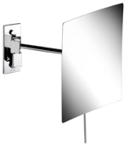 Geesa Serie 1000 Rasierspiegel 1-armig rund 15x22,5cm 3-Fach vergrößernd Chrom von Geesa