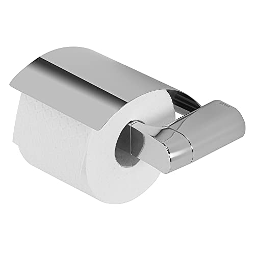 Geesa Wynk Toilettenpapierhalter mit Deckel, Toilettenrollenhalter Ausführung Links, Farbe: Chrom, 174 x 50 x 133 mm von Geesa
