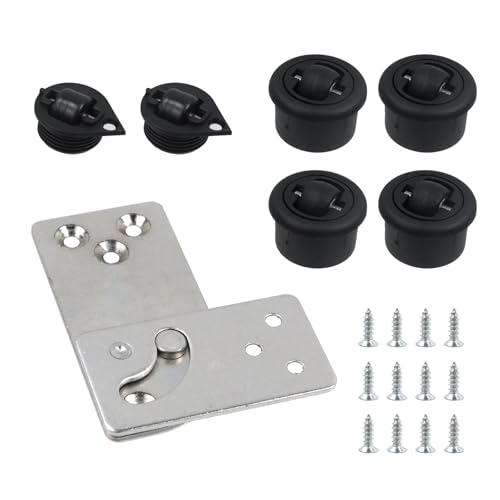 Geesatis 90° drehbare Tischscharniere, multifunktionale Klapptisch-Verbindungsscharniere, kaltgewalztes Stahl-Scharnier, 1 Sets, links geöffnet von Geesatis