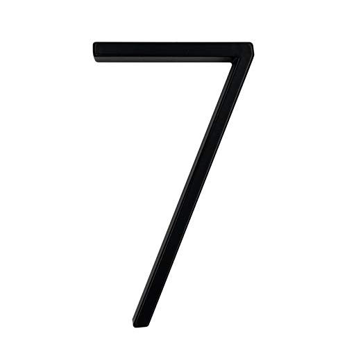 Geeyu ZHaonan-Moderne Hausnummer, Schwarze Zahlen Adresse Plaque Dash Slash-Zeichen # 0-9, Hausboot Letters Big Moderne Tür Alphabet Haus im Freien 5 in, hohe Qualität (Color : 20007) von Geeyu