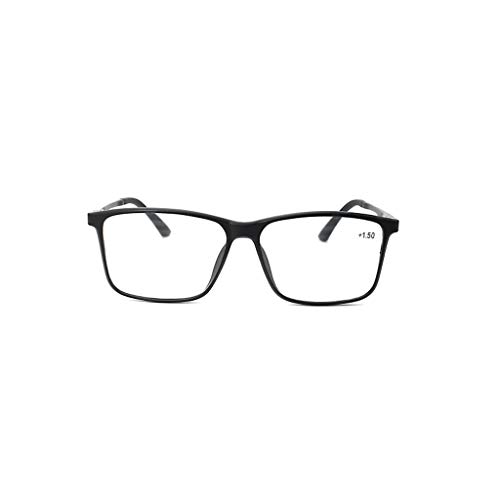 Unisex Lesebrille, Quadratisch Formatfüllend Lesebrille, Frauen stilvoller, Brille, Anti Blaulicht blockierenden, Anti Glare, Frühlings-Scharnier, Lady Qualität Readers 2.0 2.5 von Geeyu