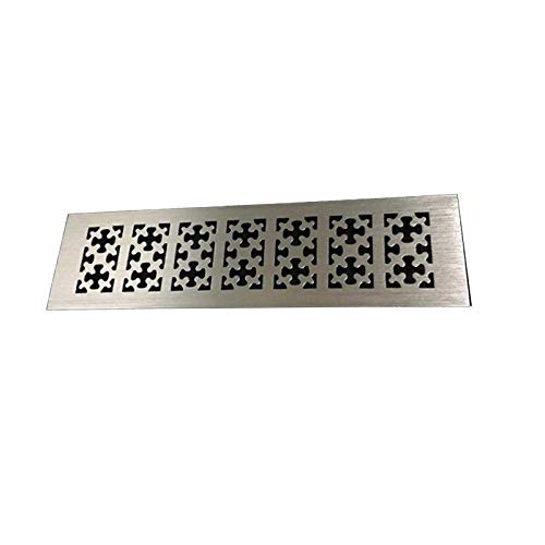 ZHaonan-Lüftungsgitter, 2ST Snow Flower Grid Rechteck Aluminium Entlüfter Abdeckgitter, Möbel Schuhschrank Kabinett Flush, Gold, Silber, Schwarz von Geeyu