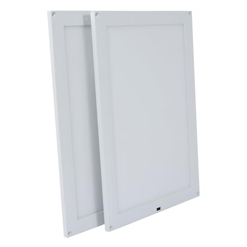 GEFOM 411045 2 LED-Lichtschächte, 30 x 20 cm, 6 W, mit Detektor, Weiß von Gefom