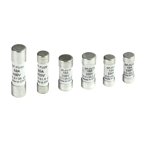 gefom 400091 6 Sicherungen ohne Kontrollleuchten 2 x 10 A + 2 x 16 A + 1 x 20 A + 1 x 32 A von Gefom