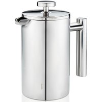 GEFU French Press Kanne "GUSTAVO", 1000 l Kaffeekanne, einfaches Zubereitung, heißes Servieren von Kaffee und Tee, Edelstahl von Gefu