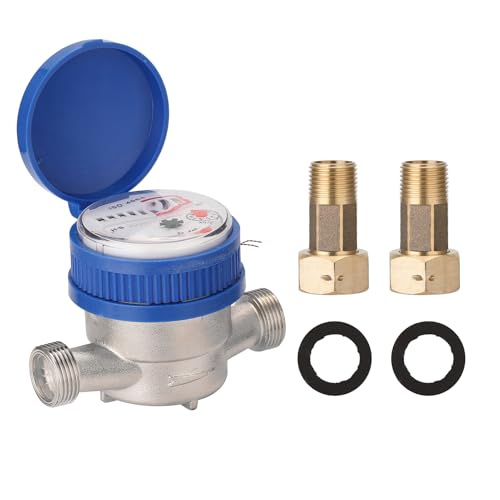 Gegong 15 mm 1/2 Zoll intelligentes Wassermesser Home Mechanical Rotor Kaltwassermesser Zeiger Digitale Anzeige Mischwassermesser von Gegong