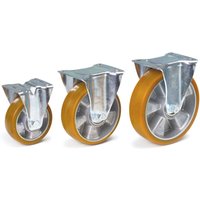 fetra® Bockrolle, ØxB 125 x 40 mm, Tragkraft 200 kg, PU-Bereifung von fetra®