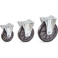 fetra® ESD-TPE-Bockrolle, ØxB 125 x 32 mm, Tragkraft 135 kg von fetra®