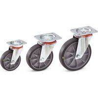 fetra® ESD-Lenkrolle, TPE, ØxB 125 x 32 mm, Tragkraft 135 kg von fetra®