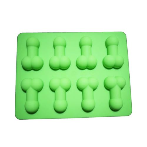 Eiswürfelform Silikonform Penis Silikonform Backform Mini Lustig Eiswürfelform Ice Seifenformen Valentinstag Dekoration Geschenk für Schokolade SüßIgkeiten EiswüRfel (Grün) von Gehanico