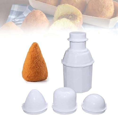 Gehanico DIY Reiskugelform 2024 Mehrzweck-Küchen-Fleischbällchen, wiederverwendbare Reisform, handgefertigt, verpackt, Lunch-Form, Reiskugel-Form (1 Box (4 Formen)) von Gehanico
