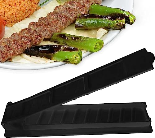 Gehanico Kebab Maker Antihaft Grill Stringer Box Maschine Ebab Presse Manuelle Kabob Form Outdoor Grill Lebensmittelqualität BPA-frei Manuelles Kabob-Spieß Camping Werkzeug (Schwarz) von Gehanico