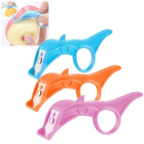 Gemüse Messer Kleine Küchenmesser Set Obst Messer Paring Messer Multifunktionales Tragbares Mini Obstsch Krectives Obst und Gemüsemasse mit doppeltem Verwendungszweck (blau) von Gehanico