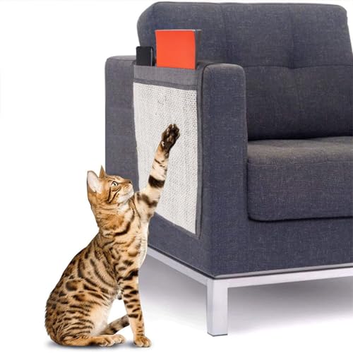 Katze Matte Sofa-Beschützer Natürliche Sisal Kratzmatte Katze Couch Abdeckung Schutz Kratz Pad für Schleifende Krallen Kratzmöbel Kratzschutz Sofa (S) von Gehanico