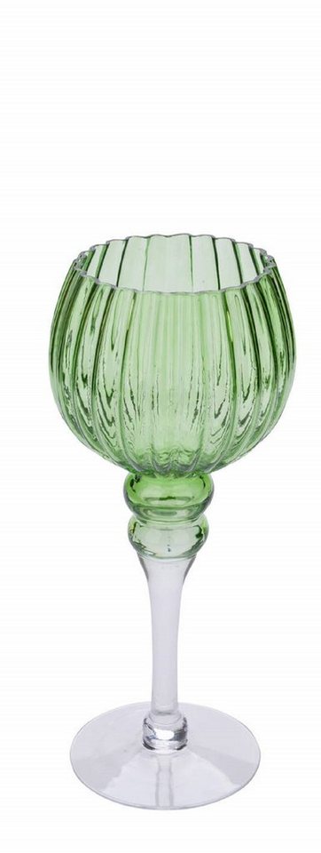 Gehlmann Deko-Glas Neu Glaskelch, geriffelt, handgefertigt, Germany", verschiedene Farben und Größen, handgefertigt" von Gehlmann