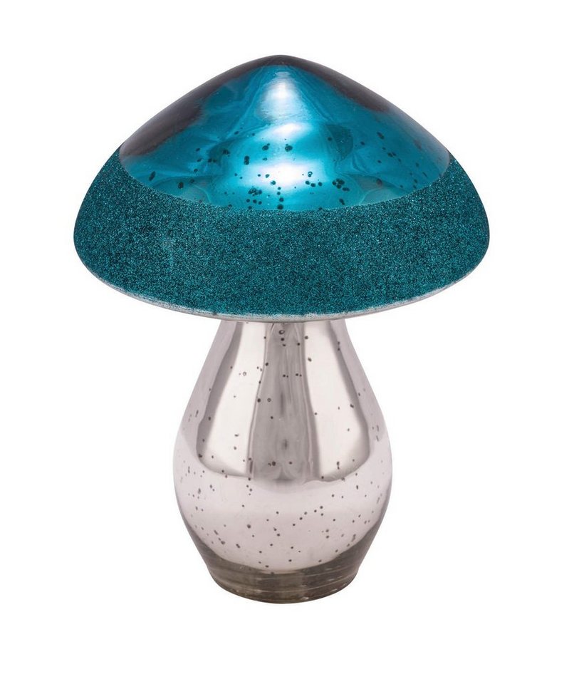 Gehlmann Dekofigur Glaspilz, mit Glitzerrand, hochwertiges Kristallglas Gehlmann Dekofigur Glaspilz, mit Glitzerrand, hochwertiges Kristallglas von Gehlmann