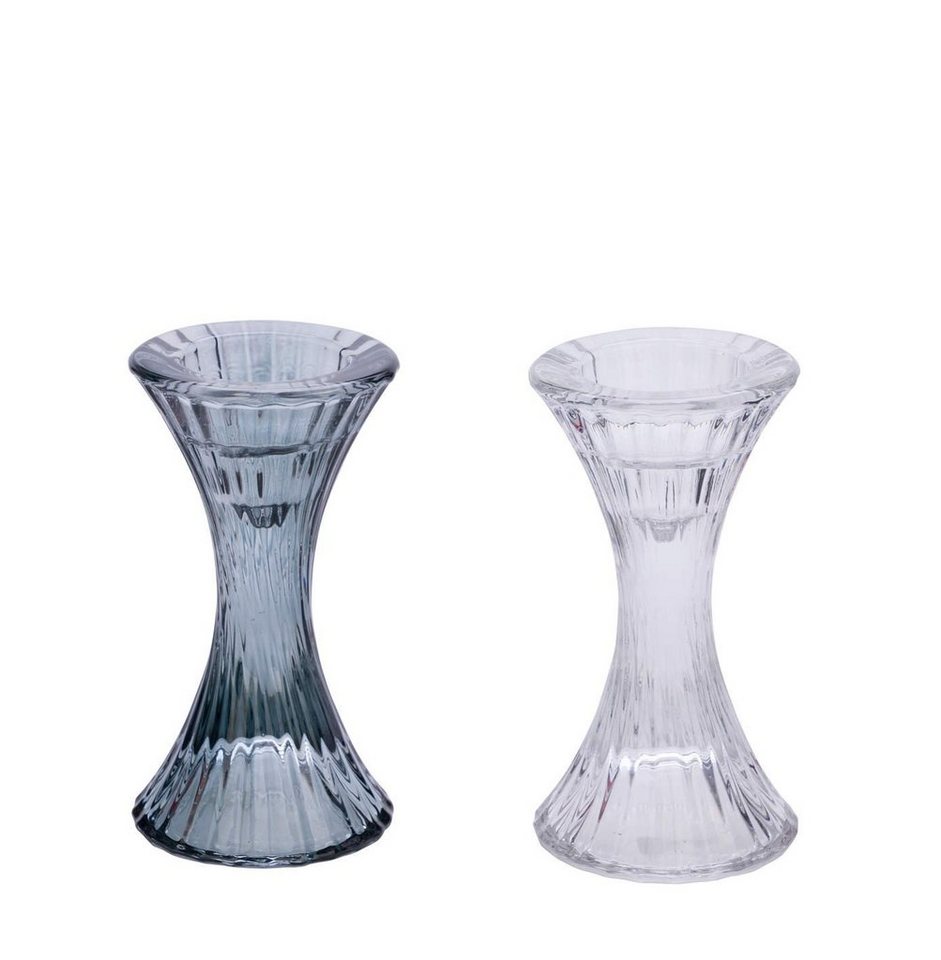 Gehlmann Kerzenständer Glaskerzenständer und Teelicht, 2er Set (Spar-Set, 2 St., 2er Set), made in Germany von Gehlmann