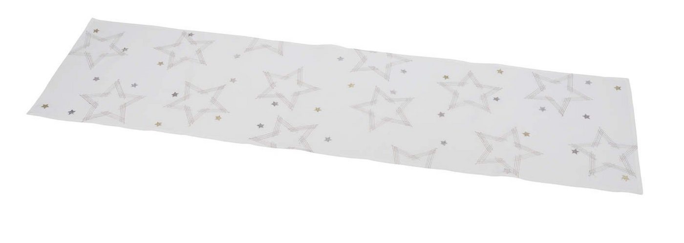 Gehlmann Tischläufer Sterne, grau, verschiedene Farben erhältlich von Gehlmann