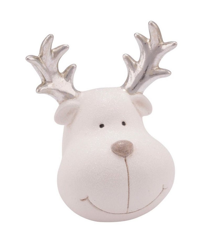 Gehlmann Weihnachtsfigur Keramikelchkopf, weiß, handgefertigt, *Germany*, verschiedene Größen erhältlich von Gehlmann