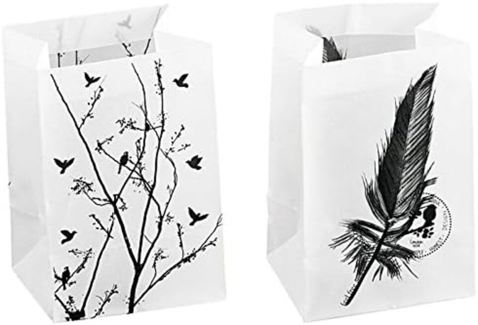 Gehlmann Windlicht Papierwindlicht m. Glas schwarz, sortiert (1 St) von Gehlmann