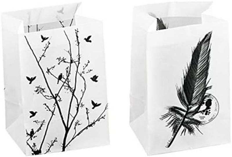 Gehlmann Windlicht Papierwindlicht m. Glas schwarz, sortiert (1 St) von Gehlmann