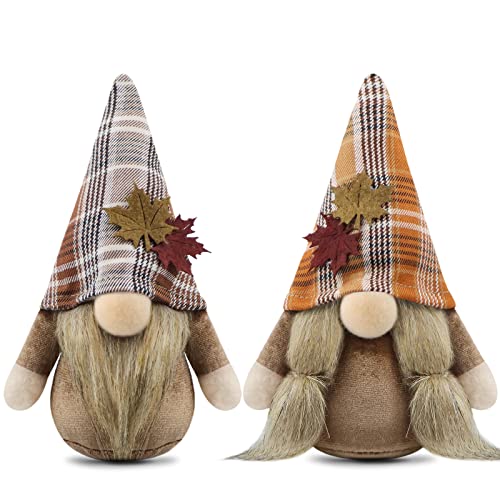 Gehydy Deko Herbst Wichtel Figuren 2er Set Herbstdeko Wichtel Dekoration Autumn Zubehör für Home Küche 18cm Gehydy Deko Herbst Wichtel Figuren 2er Set Herbstdeko Wichtel Dekoration Autumn Zubehör für Home Küche 18cm von Gehydy