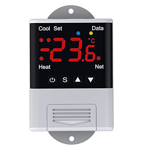 Geieold Kabellos Wifi Temperatur Regler Thermostat AC110-220V DTC1201 NTC Sensor Digital Anzeige APP Steuerung für Hause, Schwarz & von Geieold