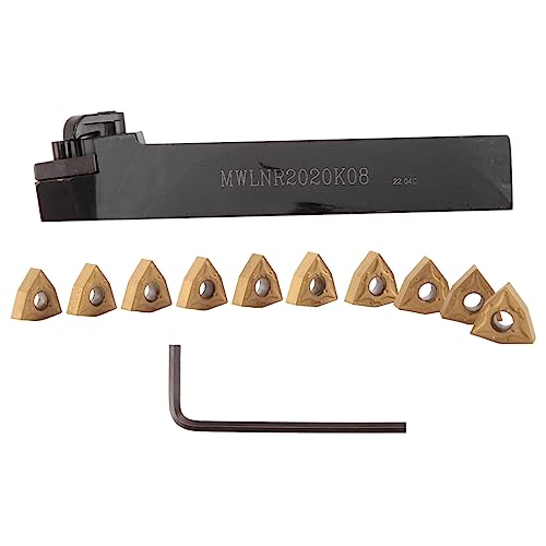 Geieold Werkzeughalter Set für 20 mm Mwlnr2020K08 + 10 Wnmg0804 Hartmetalleinsätze Geieold Werkzeughalter Set für 20 mm Mwlnr2020K08 + 10 Wnmg0804 Hartmetalleinsätze von Geieold