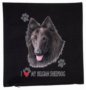 Geile-Fun-T-Shirts geil bedrucktes Zierkissen Hunde Kissen (ohne Füllung) - Belgischer Schäferhund - 40x40cm von Geile-Fun-T-Shirts