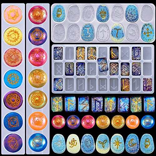 Geiserailie Silikonform mit 7 Chakren-Steinen, Runenform, Symbol, Rune, Buchstabe, Epoxidharz, DIY-Symbol, Wortguss, DIY, Kunstharz, Handwerk für handgefertigte Bastelbedarf Geiserailie Silikonform mit 7 Chakren-Steinen, Runenform, Symbol, Rune, Buchstabe, Epoxidharz, DIY-Symbol, Wortguss, DIY, Kunstharz, Handwerk für handgefertigte Bastelbedarf von Geiserailie