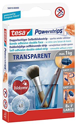 tesa Powerstrips® Spar-Set: 2x 58810-00-00 transparent Large von Geizhaus24