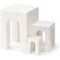 Gejst - Arkis Buchstütze, weiß (3er-Set) von Gejst