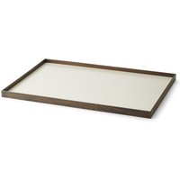 Gejst - Frame Tablett, large, geräucherte Eiche / beige von Gejst