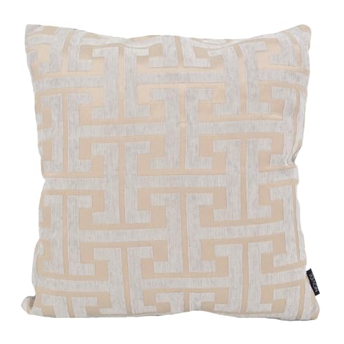 Dekokissen Taupe Kaffee Chenille | 45 x 45 cm | Polyester von Gek op kussens!