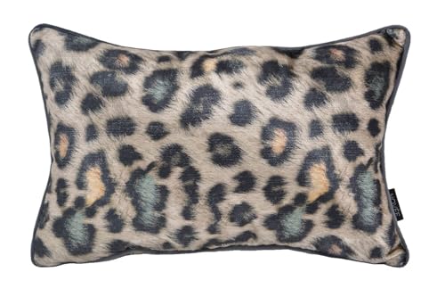 Samt bunter Leopard | 30 x 50 cm | Kissenbezug | Samt/Polyester von Gek op kussens!