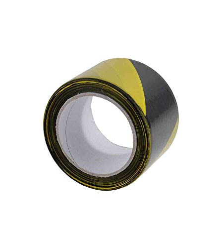 Absperrband Rolle x 200m Warnband Flatterband schwarz/gelb Signalband Sperrzone von Geko