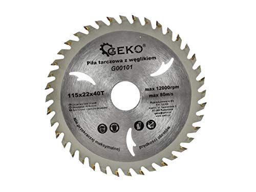 Geko G00105 Tct Kreissägeblatt für Holz 125 mm x 22 mm x 24 T von Geko