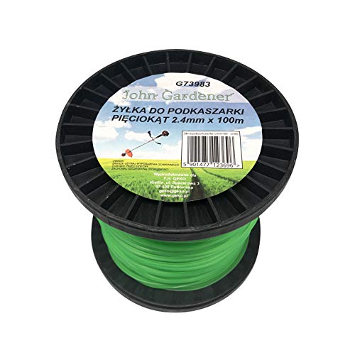 Geko g73983 Nylon Line 2,4 mm 100 m fünfeckiger, mehrfarbig von Geko