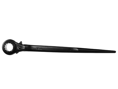 Gerüstbauratsche Knarre 19/22mm Gerüst Schlüssel Vielzahn Nuss Doppel Dachdecker von Geko