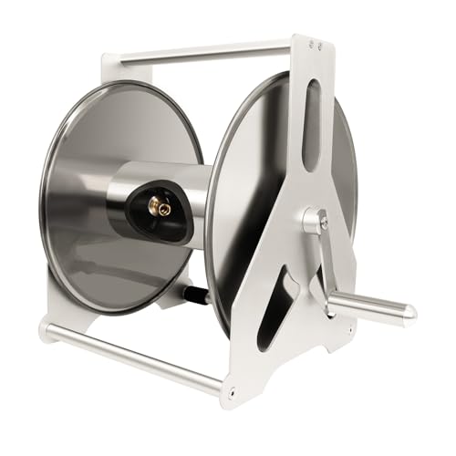 Gekufa Gartenschlauchtrommel, wandmontierte oder freistehende Schlauchtrommel, robuste Metall-Wasserschlauchhalterung, hält 40 m Schlauch, Outdoor-Gartenzubehör Gekufa Gartenschlauchtrommel, wandmontierte oder freistehende Schlauchtrommel, robuste Metall-Wasserschlauchhalterung, hält 40 m Schlauch, Outdoor-Gartenzubehör von Gekufa