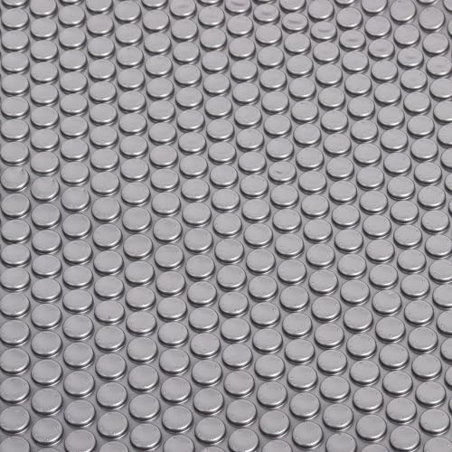 Whirlpool-Blasendecke, 2,1 x 2,1 m, 1,8 m, quadratisch, Pool-Spa-Solarabdeckung, robuste, schwimmende, wärmespeichernde Thermodecke zur Isolierung von Solarheizung, Grau von Gekufa