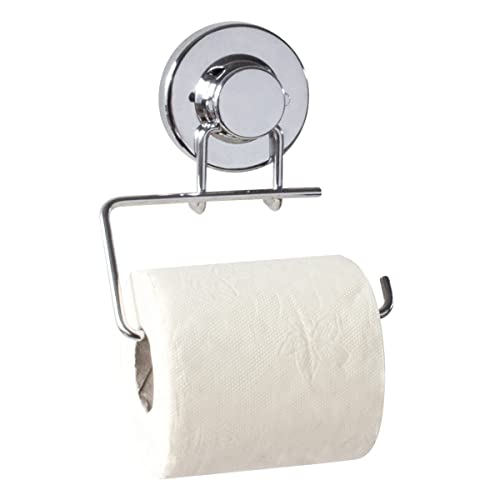 Gelco 707479 Toilettenpapierhalter mit Saugnapf Metall verchromt/ABS Chrom 9,5 x 13,5 x 15,5 cm von Gelco