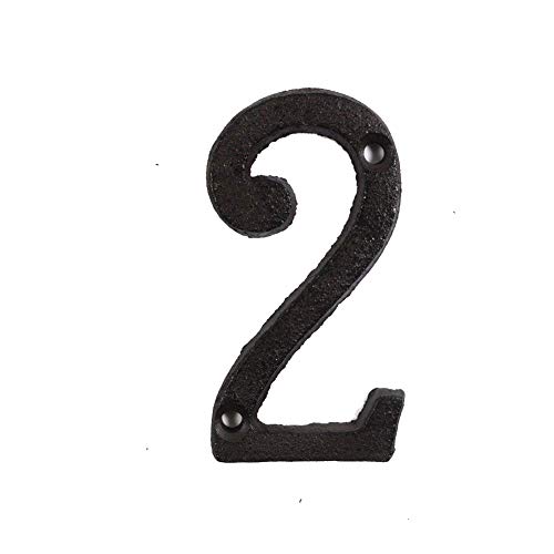 Gelentea Hausnummern Metall Buchstaben Zahlen Gusseisen Dekoration Hausschild Türschild DIY Cafe Wand von Gelentea