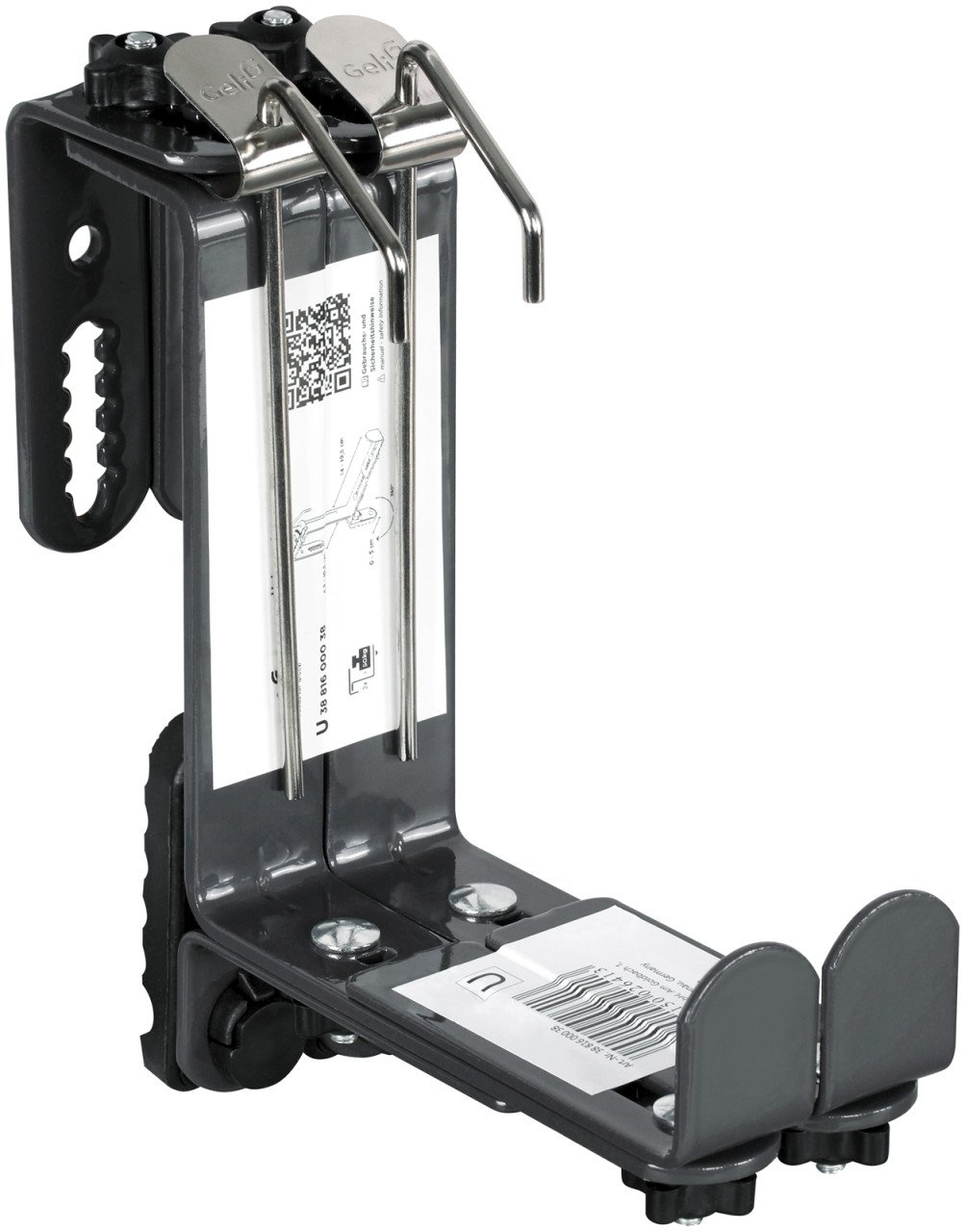 Geli Blumenkastenhalter universal Bandeisen 3-fach verstellbar anthrazit - 2 Stück von Geli