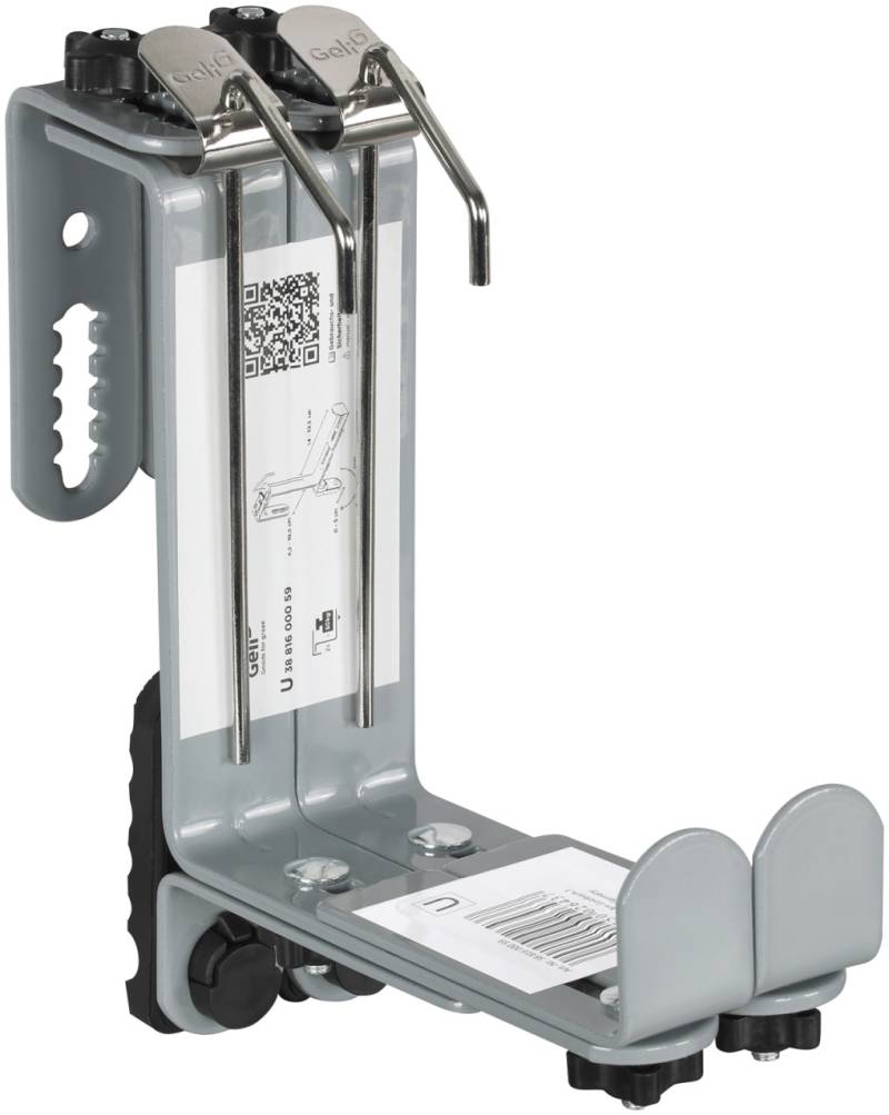 Geli Blumenkastenhalter universal Bandeisen 3-fach verstellbar betongrau - 2 Stück von Geli