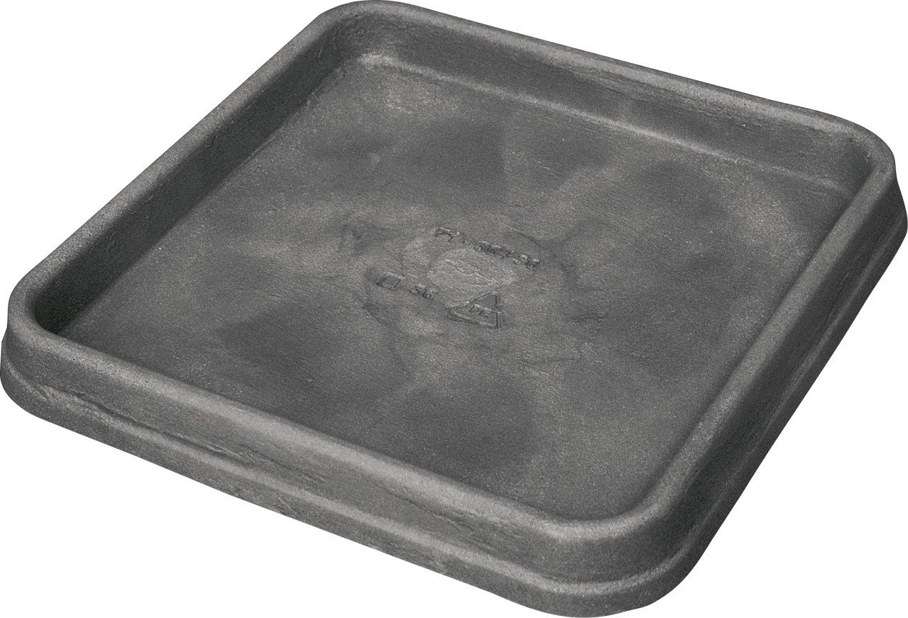 Geli Blumentopfuntersetzer Geli Untersetzer Bianca 36 x 36 cm anthrazit von Geli