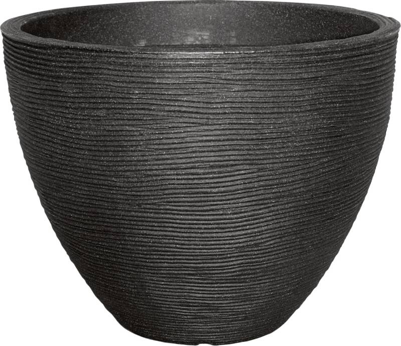 Geli Pflanztopf mit Rillen Ø 40 x 31 cm anthrazit von Geli