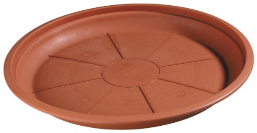 Geli Untersetzer Montana/Romana rund aus Kunststoff Terracotta, Farbe:Terracotta, Durchmesser:38 cm von Geli