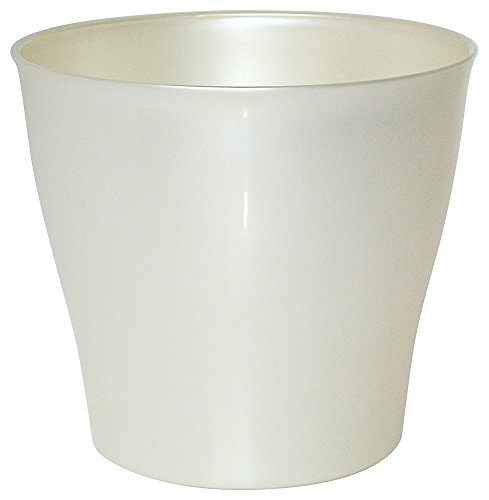 Übertopf Casablanca Blumentopf aus Kunststoff in div. Farben und Größe, Farbe:Perlmutt, Durchmesser:16 cm von Geli